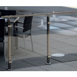 Geländer-Komplettset Aluminium Acrylglas Klar Geländer-Komplettset Aluminium Acrylglas Klar